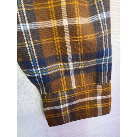 Marmot Mens Marmot Plaid Button-Up Shirt Medium Yellow Brown - Picture 8 of 14
